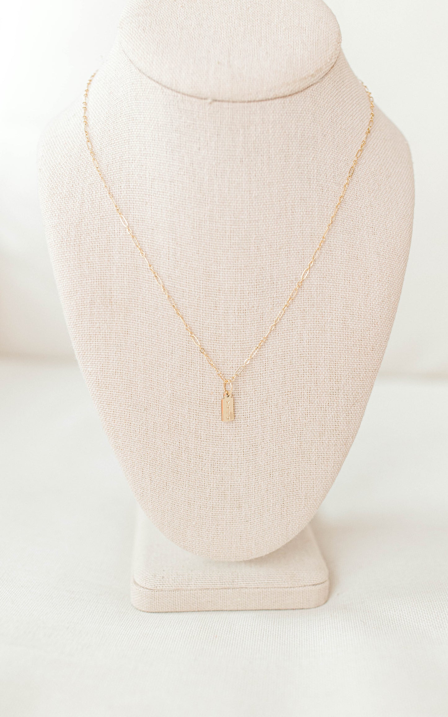 Hand Stamped YHWH Necklace