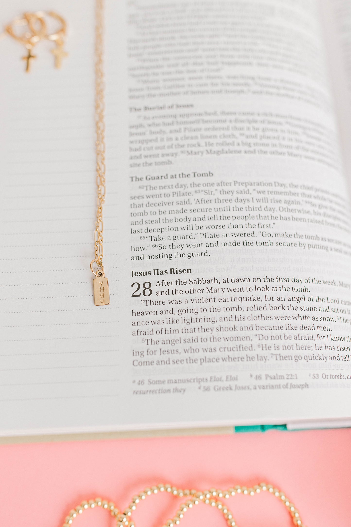 Hand Stamped YHWH Necklace