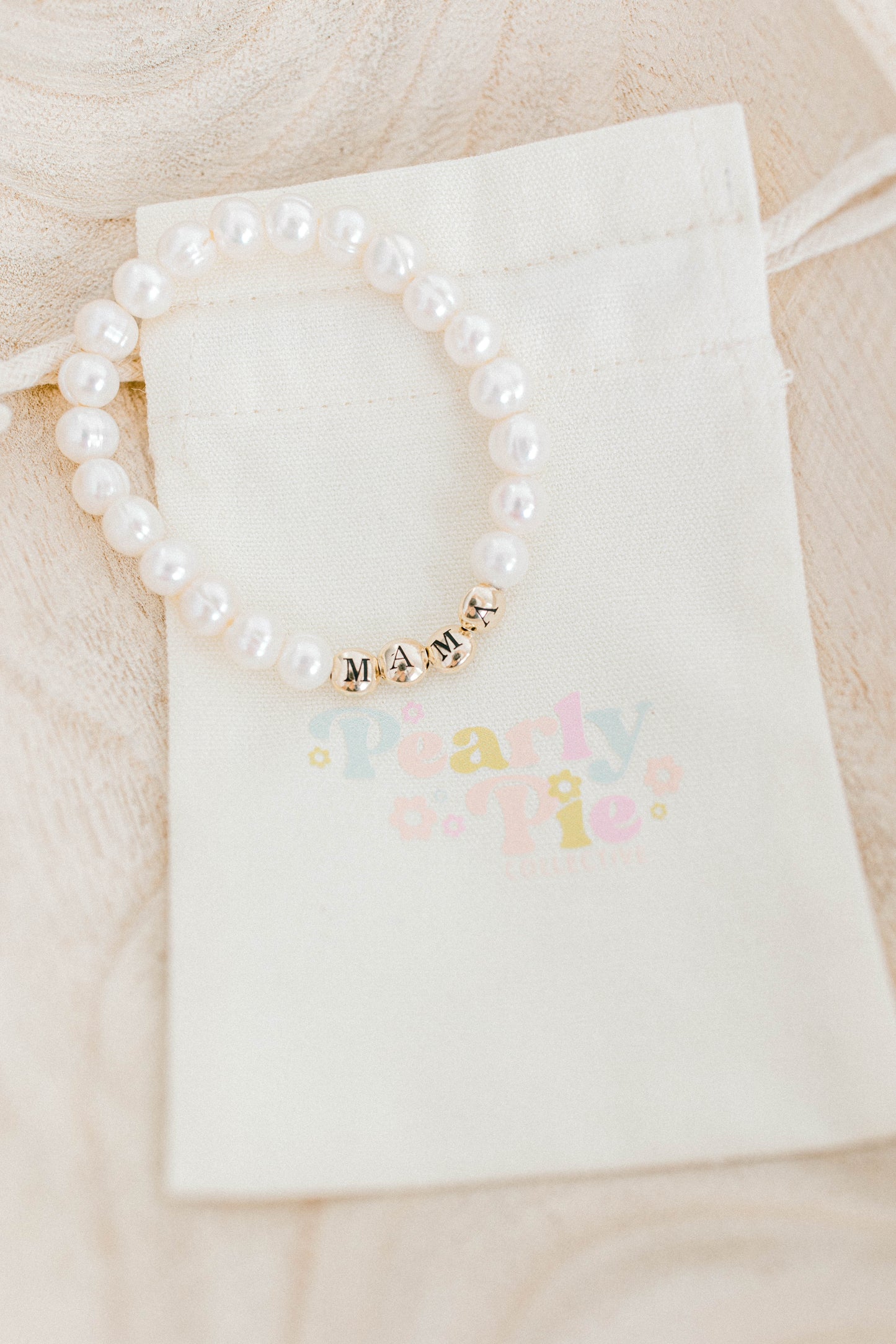 Mama Pearl Beaded Bracelet