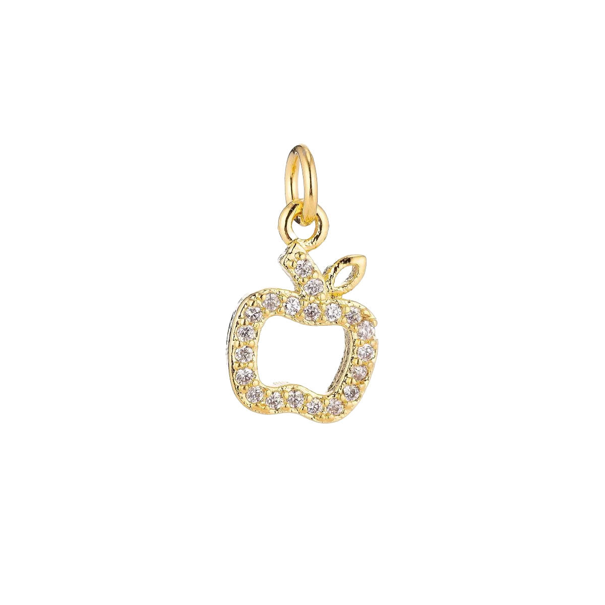 A 14k gold filled apple charm made perfectly for your custom made Pearly Pie charm necklace.