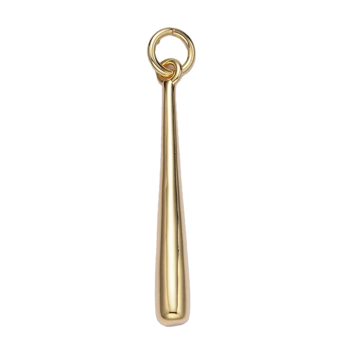 A 14k gold filled baseball bat charm made perfectly for your custom made Pearly Pie charm necklace.