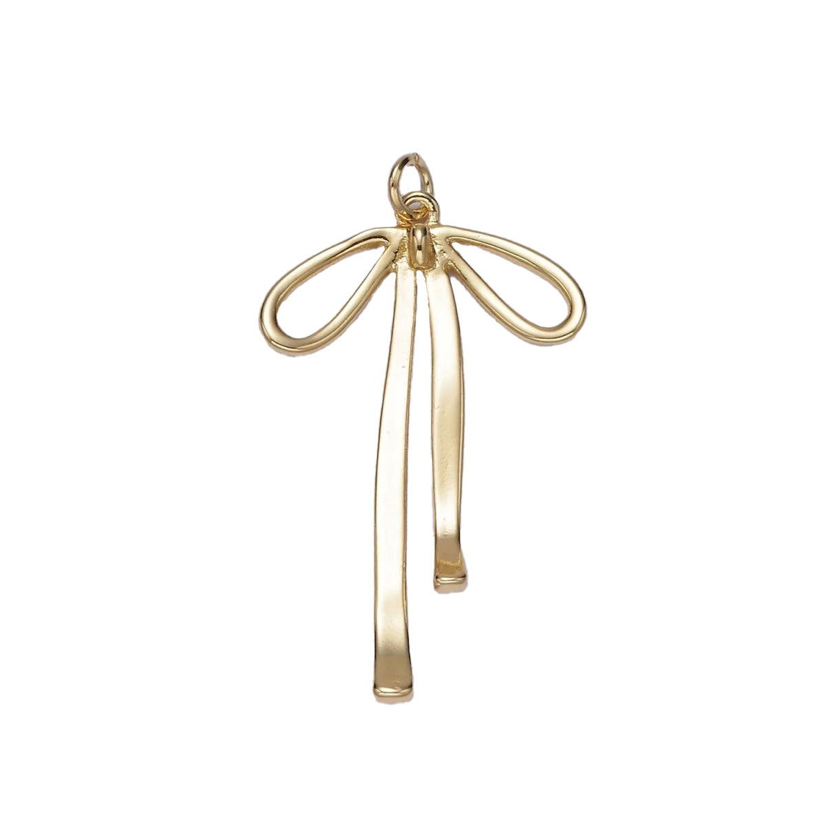 A 14k gold filled bow charm made perfectly for your custom made Pearly Pie charm necklace.