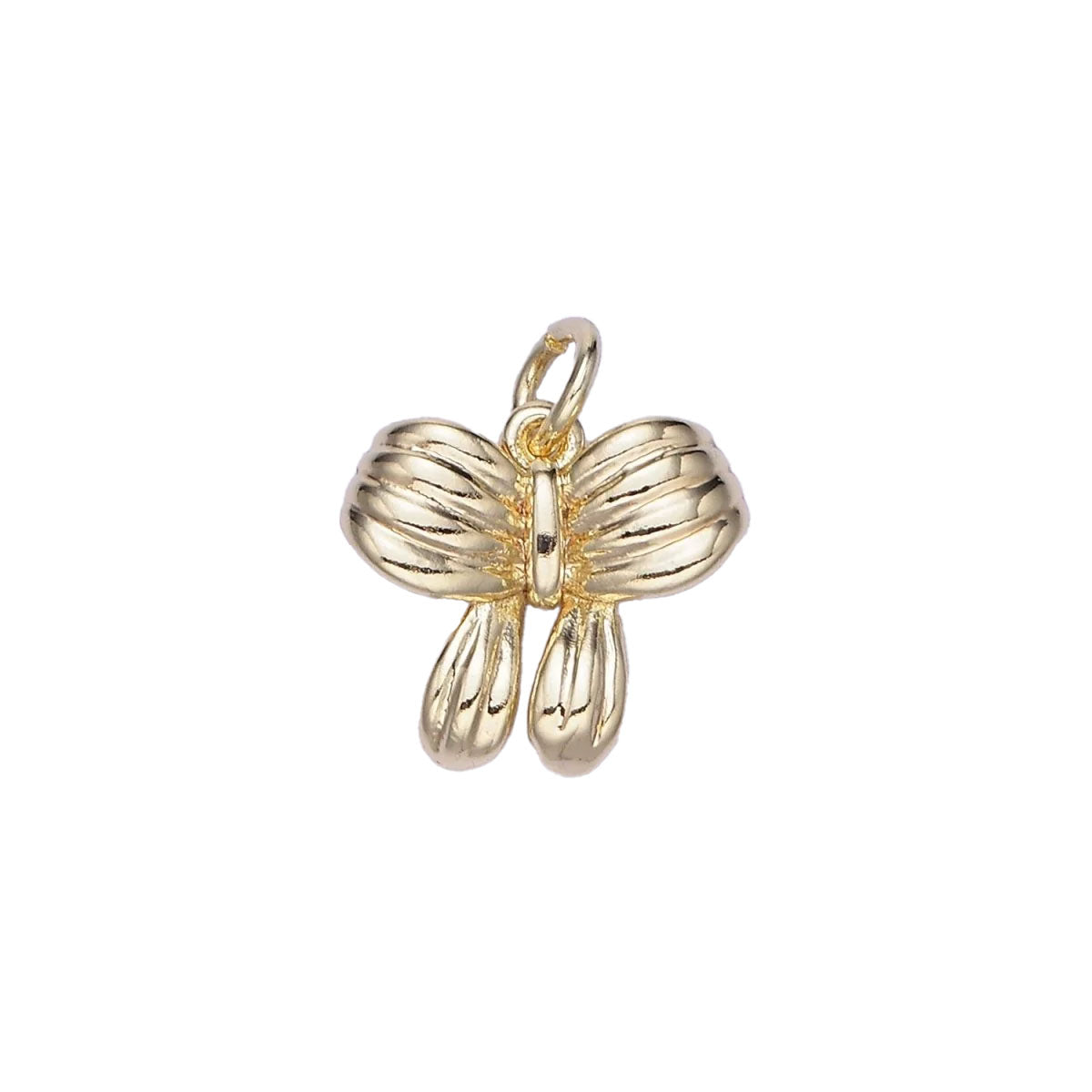 A 14k gold filled mini bow charm made perfectly for your custom made Pearly Pie charm necklace.