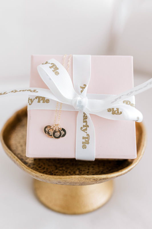 Hand Stamped Birth Flower Necklace
