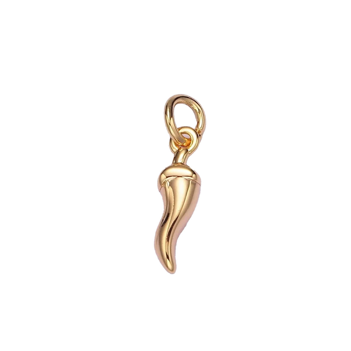 A 14k gold filled chili pepper charm made perfectly for your custom made Pearly Pie charm necklace.