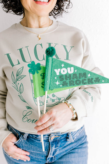 This design has been made exclusively for the St. Patrick's Day collection! This dainty 14K gold filled chain has a 14K gold filled cowgirl boot and beautiful pearl charm added. Made with a 14K lobster clasp and findings. Available in 15 inch with optional 1, 2, or 3 inch extender.