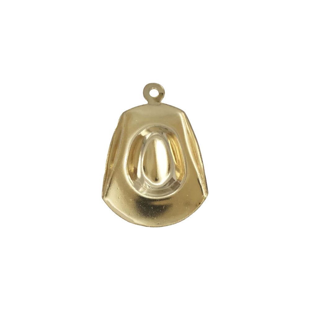 A simple 14k gold filled cowgirl hat charm for your perfect custom made charm necklace.