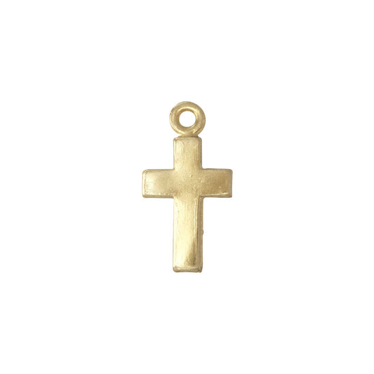 A simple 14k gold filled cross charm for your perfect custom made charm necklace.