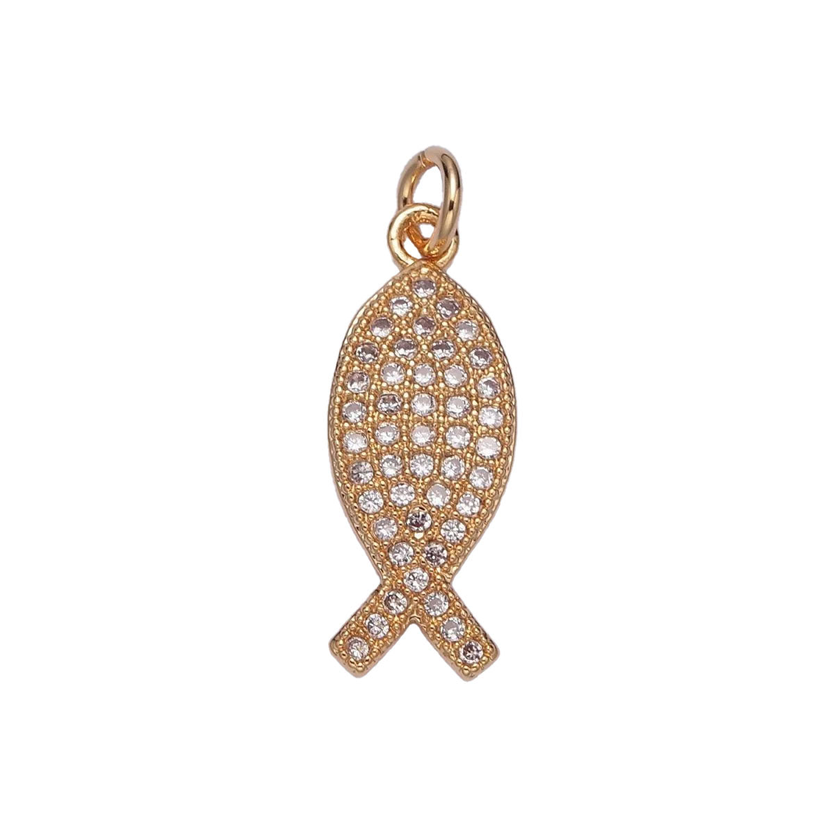 A 14k gold filled fish charm made perfectly for your custom made Pearly Pie charm necklace.