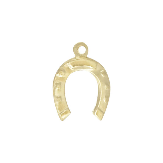 A simple and perfect 14k gold filled horseshoe charm made perfectly for your custom made Pearly Pie charm necklace.