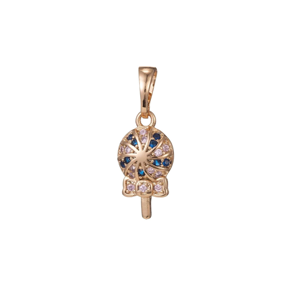 A 14k gold filled lollipop charm made perfectly for your custom made Pearly Pie charm necklace.