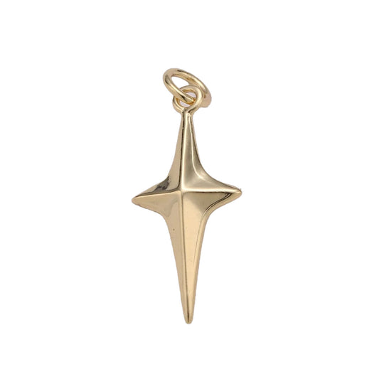 A 14k gold filled north star charm made perfectly for your custom made Pearly Pie charm necklace.