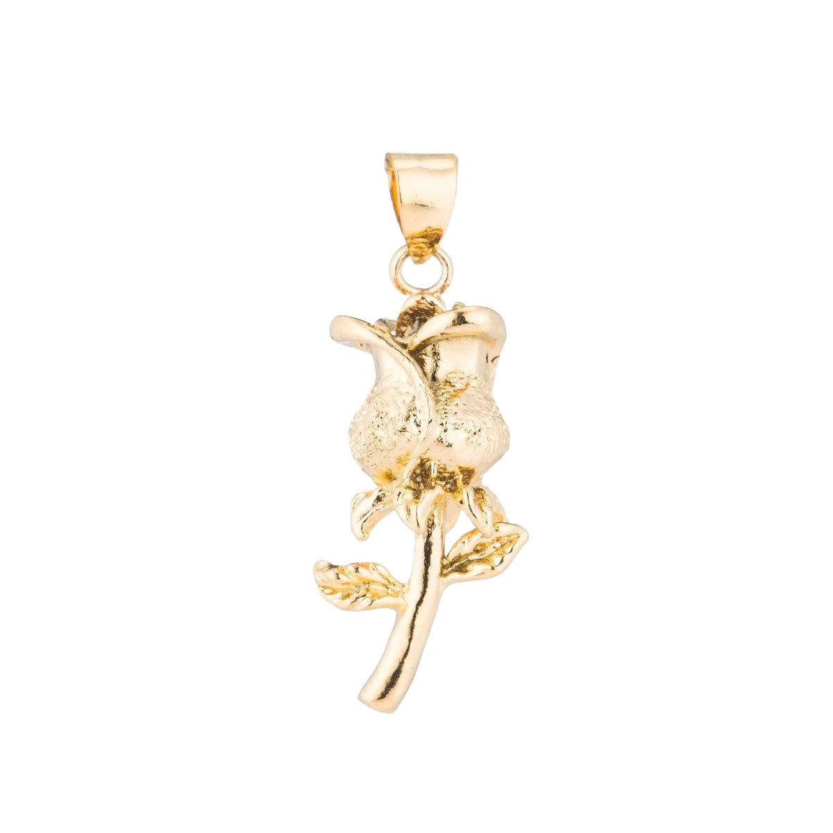 A 14k gold filled rose charm made perfectly for your custom made Pearly Pie charm necklace.