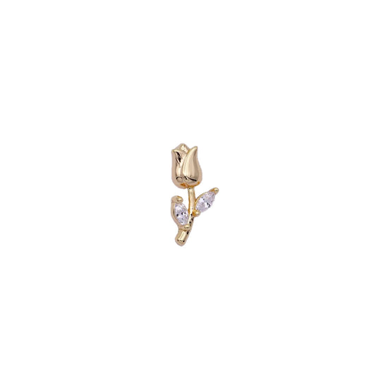 A 14k gold filled rose charm made perfectly for your custom made Pearly Pie charm necklace.