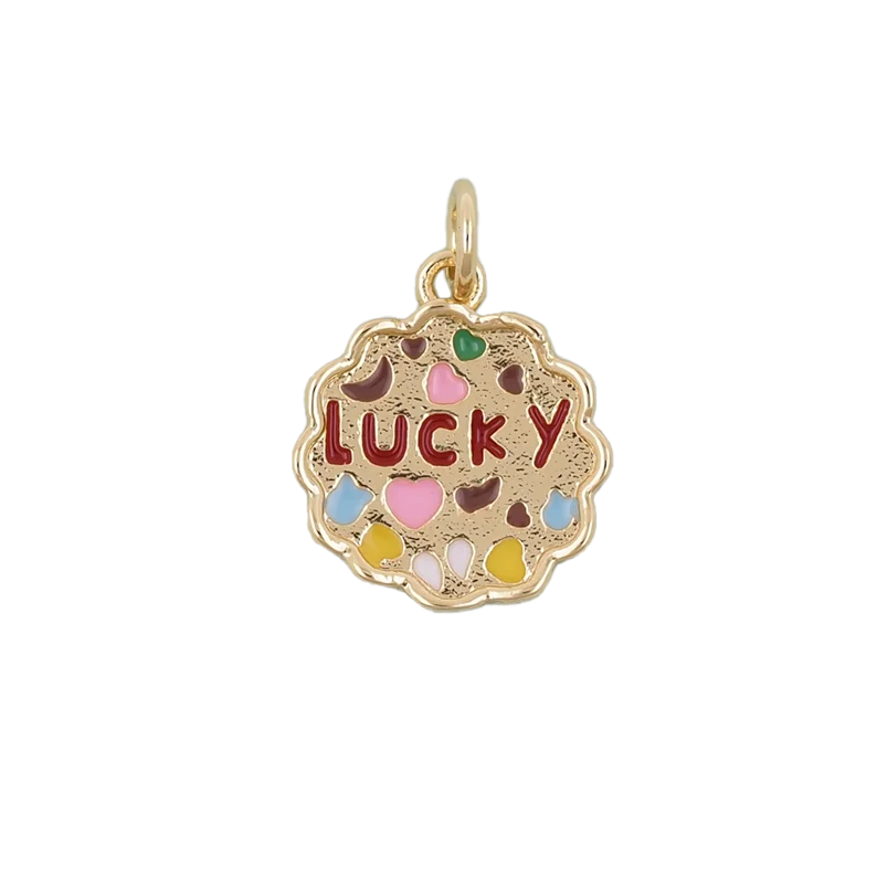 A 14k gold filled lucky charm made perfectly for your custom made Pearly Pie charm jewelry.